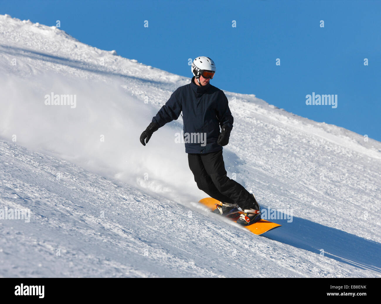 Downhill snowboard Banque D'Images