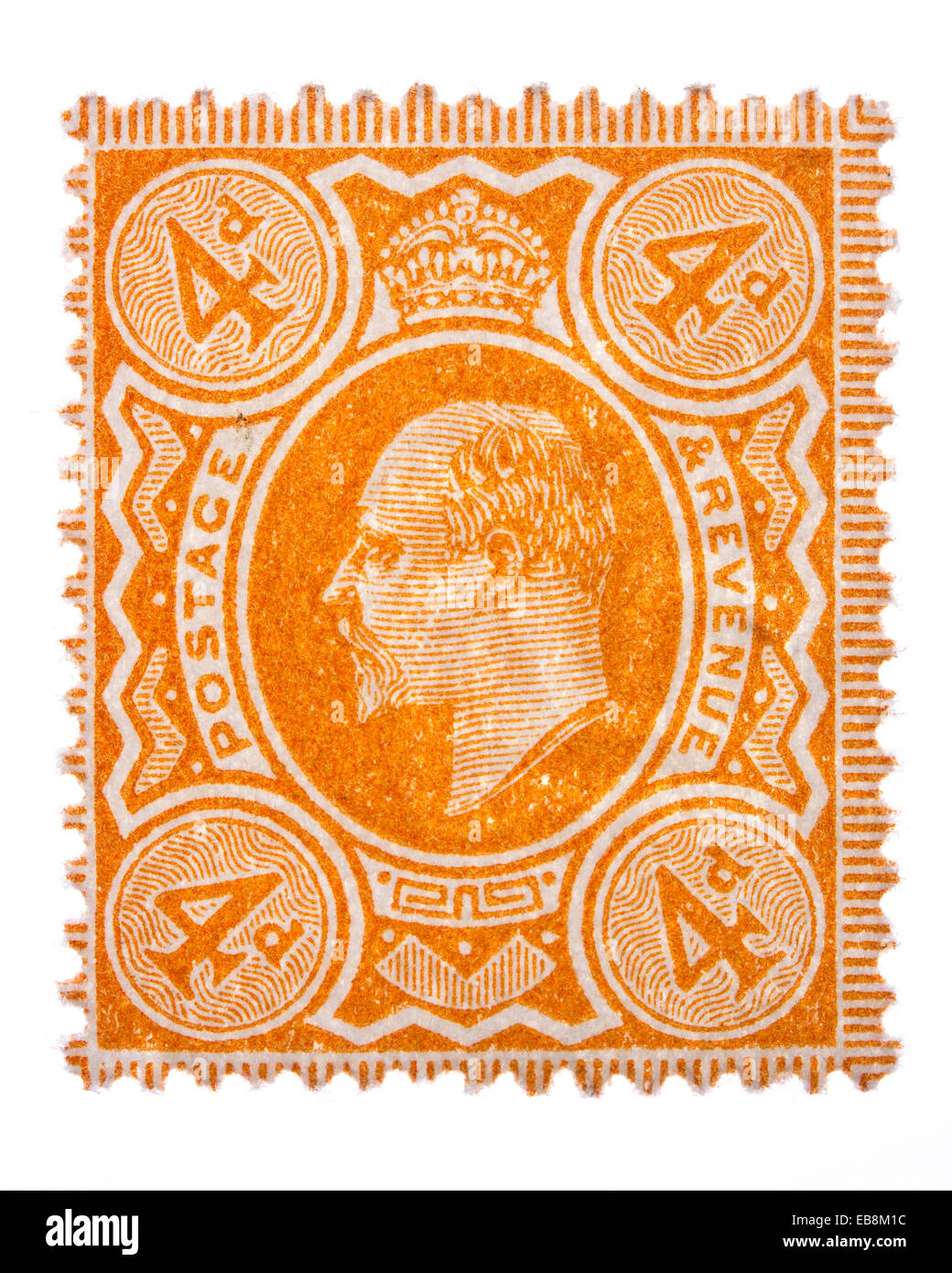 Le roi Édouard VII le timbre-poste Banque D'Images