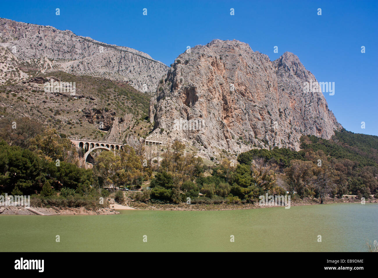 L'historique et magnifique Caminito Del Ray, ou Voie des rois sur la rivière Guadalhorce Banque D'Images