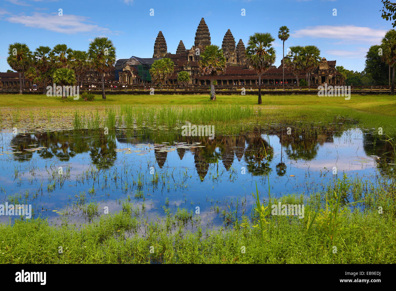Temple d'Angkor Wat, Siem Reap, Cambodge Banque D'Images