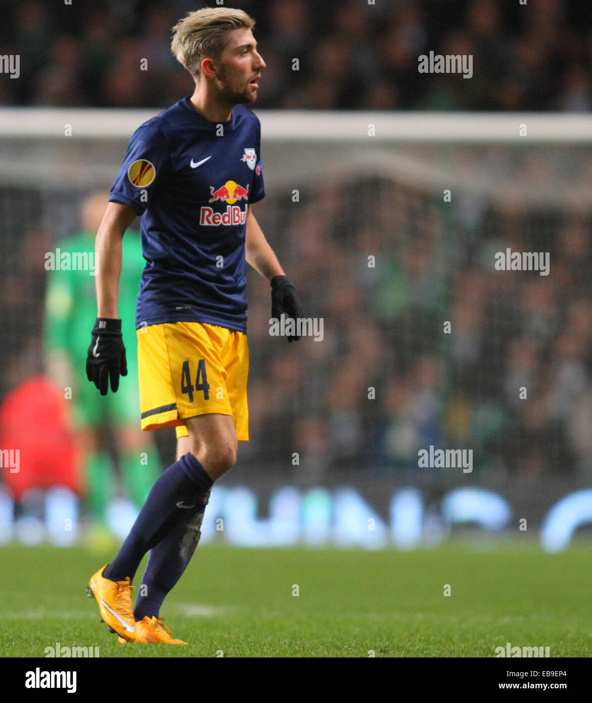 Glasgow, Ecosse. 27 Nov, 2014. Phases de groupes de la Ligue Europa ronde de qualification. Contre Celtic FC Red Bull Salzbourg. Kevin Kampl de Red Bull Salzbourg : Action Crédit Plus Sport/Alamy Live News Banque D'Images