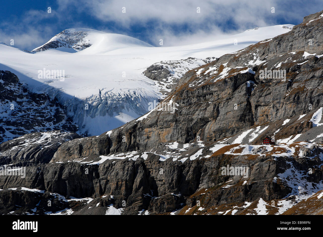 Glacier du Wildstrubel, Gemmi, Canton du Valais, Suisse Banque D'Images