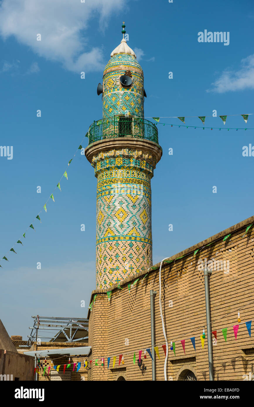 Grande Mosquée de la citadelle d'Erbil, Qalat Hawler, Province d'Erbil, Irak, Kurdistan irakien Banque D'Images