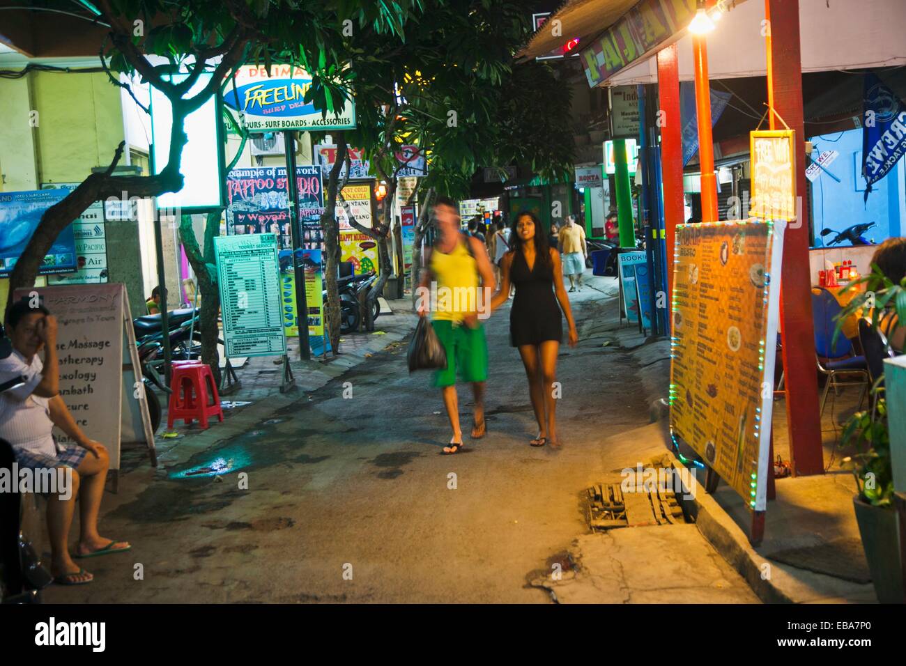 La vie nocturne. Kuta. Bali. L'Indonésie Photo Stock - Alamy