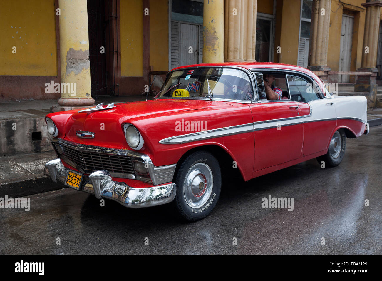 Chevrolet vintage des années 50, Baracoa, Cuba Banque D'Images