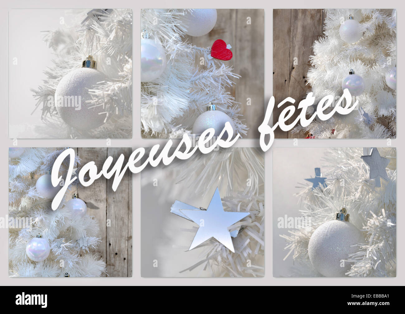 Carte de souhaits français 'Bonnes Fêtes' (Joyeuses fêtes Photo Stock ...