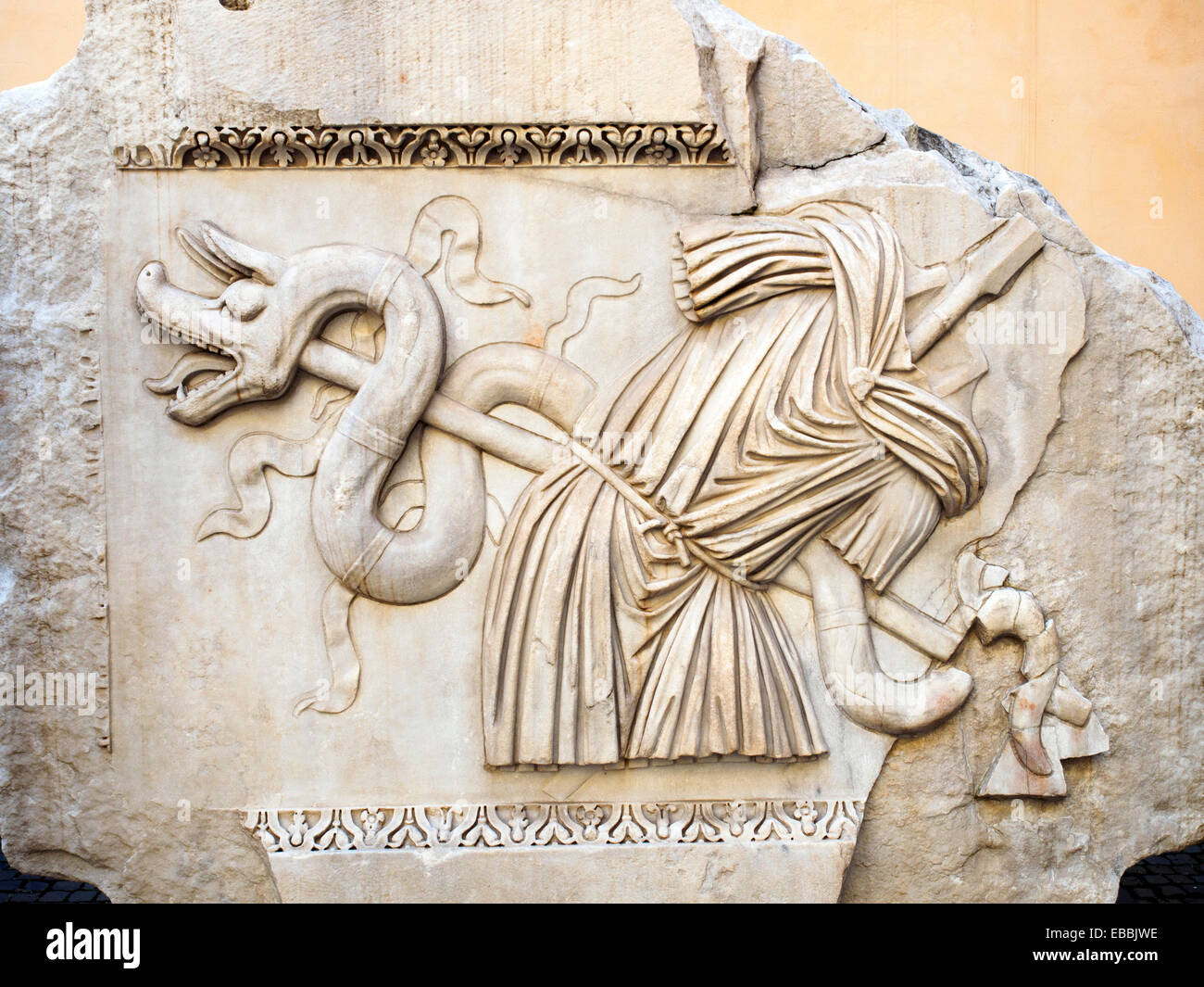 Sculpture relief romain Musei Capitolini - Rome, Italie Banque D'Images