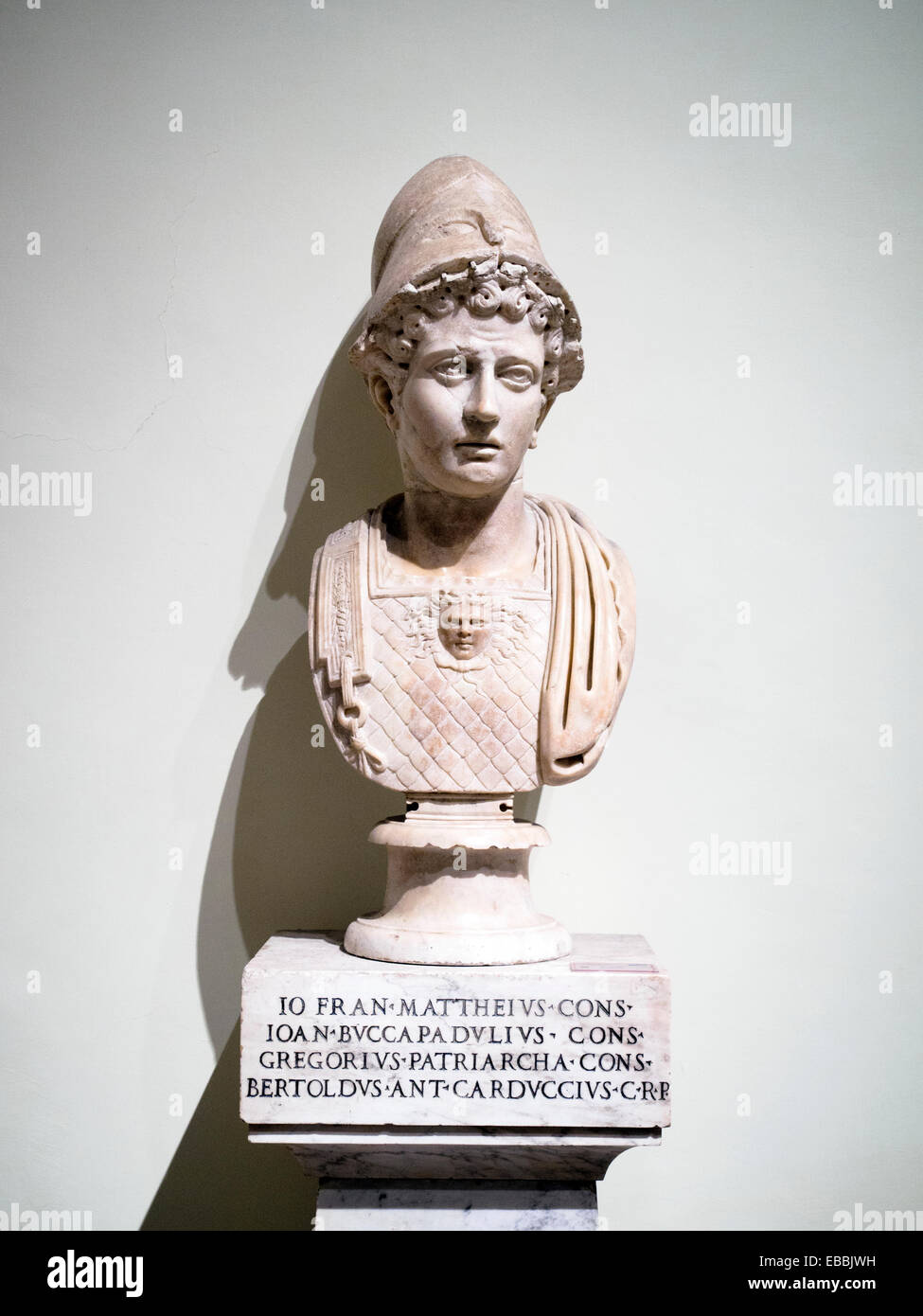 Buste d'Athéna Musei Capitolini - Rome, Italie Banque D'Images