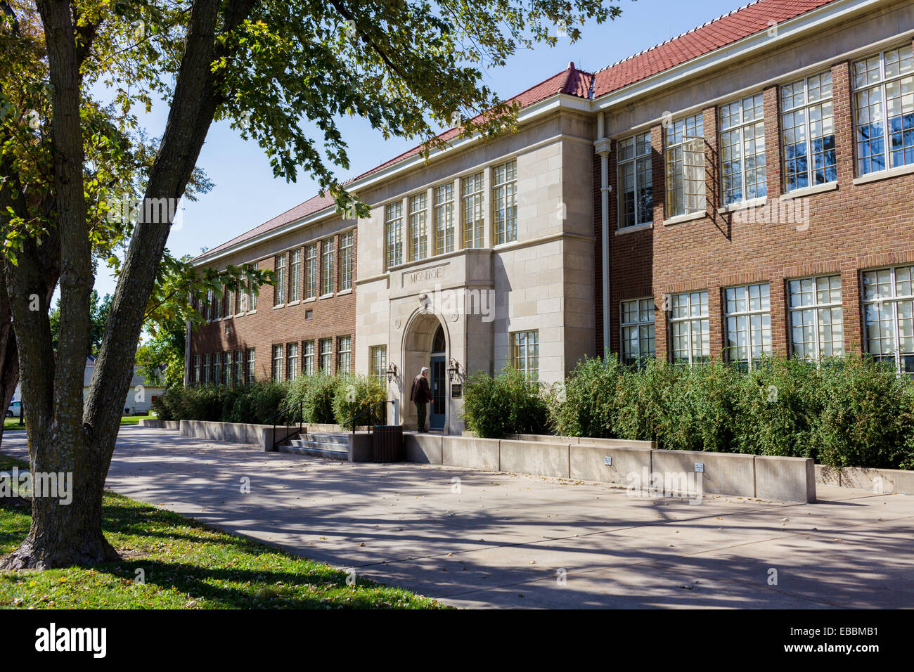 Brown v Board of Education Lieu historique national, décision de justice 1954 terminé "separate but equal" les écoles, Topeka, Kansas Banque D'Images