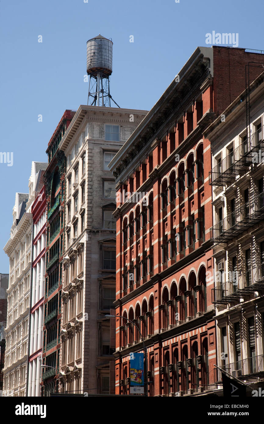 Quartier de SoHo à New York City Banque D'Images