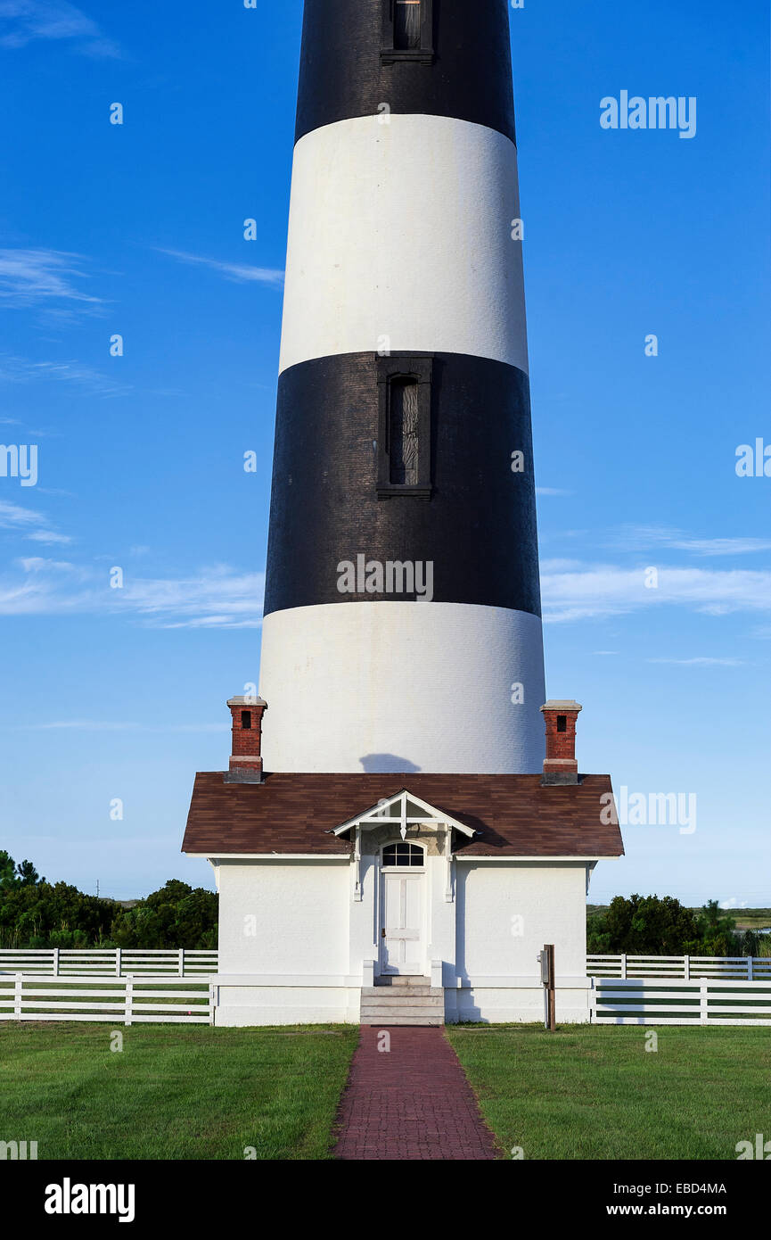Bodie Island Lighthouse, Cape Hatteras, Outer Banks, Caroline du Nord, États-Unis Banque D'Images