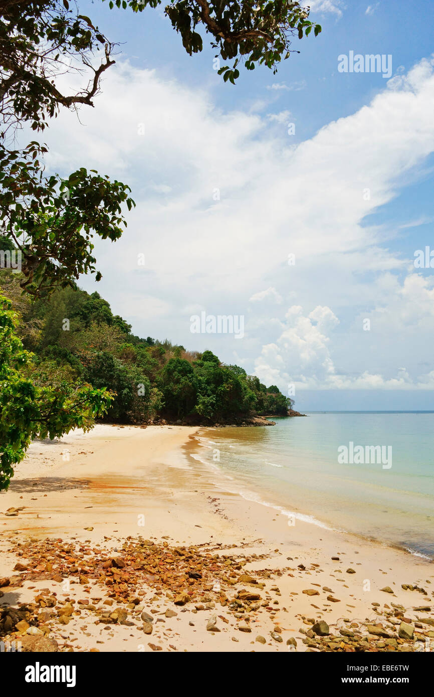Pantai Pasir Tengkorak, Pulau Langkawi, l'île de Langkawi, Malaisie Archipel Banque D'Images