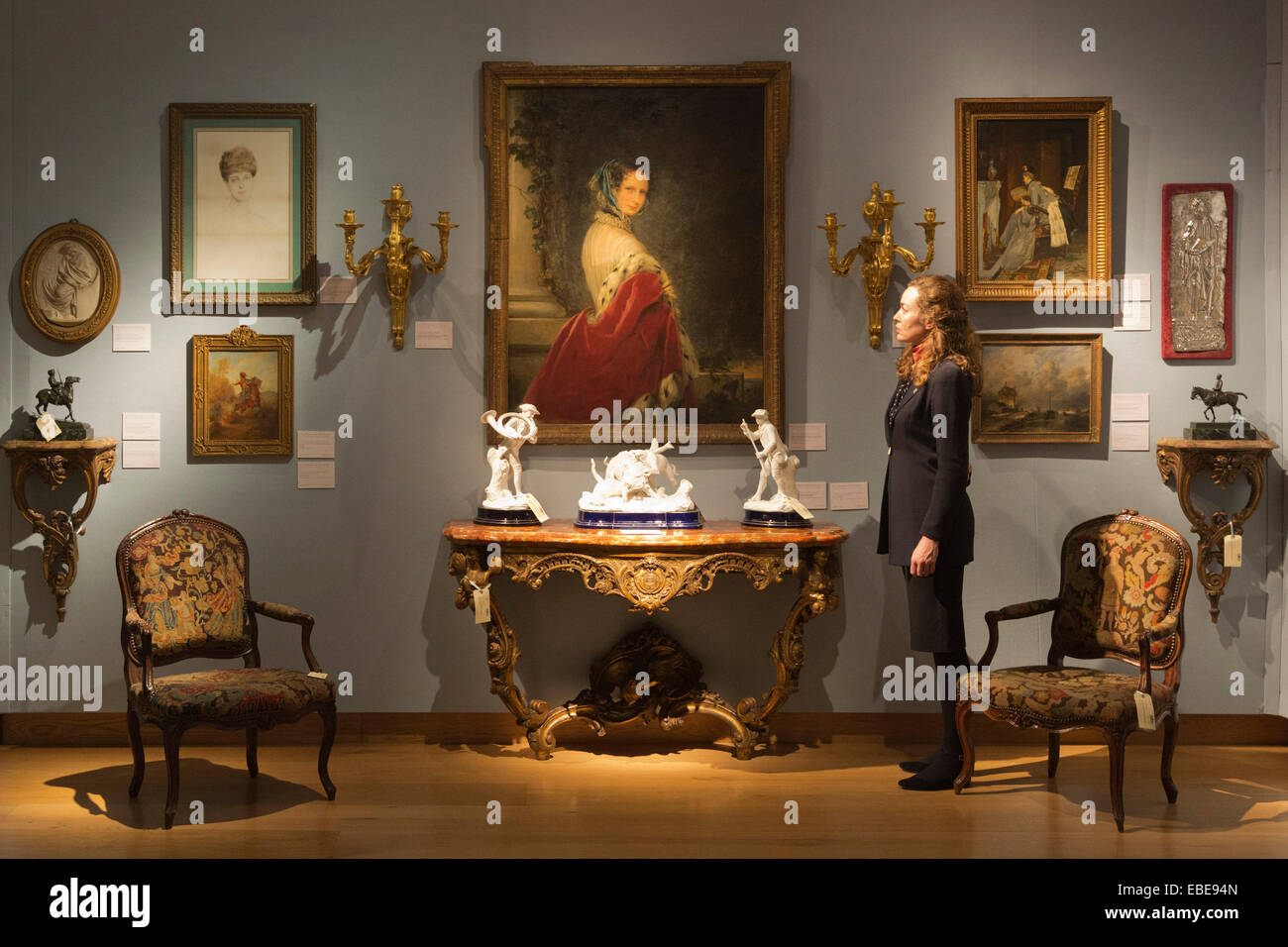 Un moment de la perfection la vente, portrait de l'impératrice Alexandra Feodorovna de Russie par Christine Robertson Banque D'Images