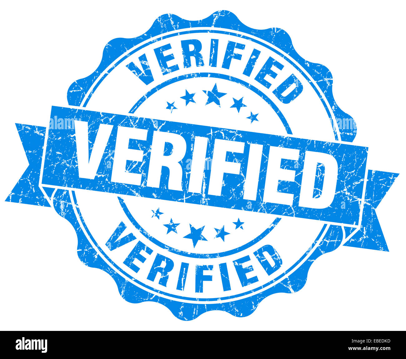 Vérifiée Grunge Stamp Banque D'Images