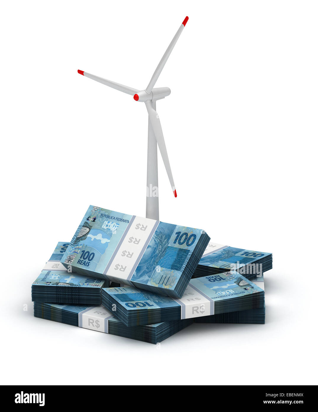 Real brésilien l'économie d'énergie Banque D'Images