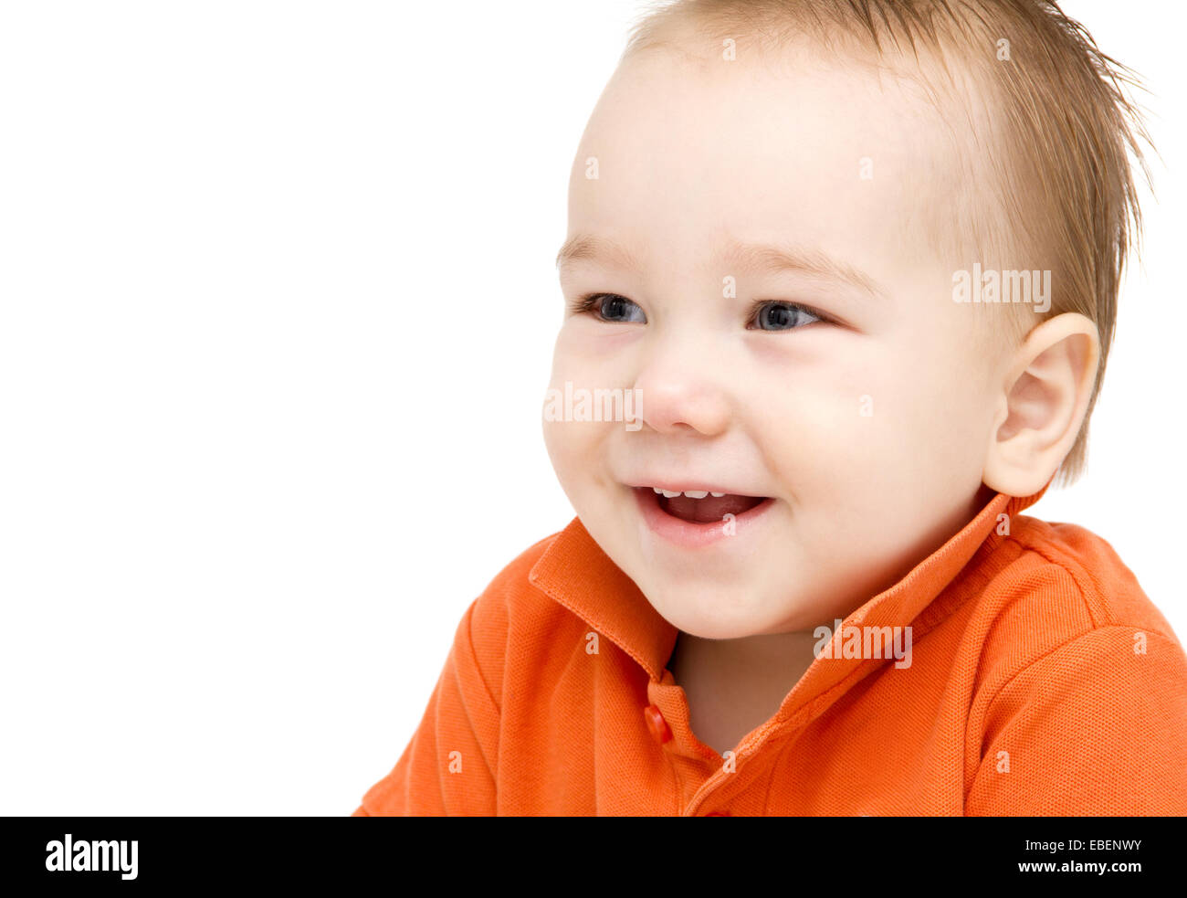 Happy Baby Boy face Banque D'Images