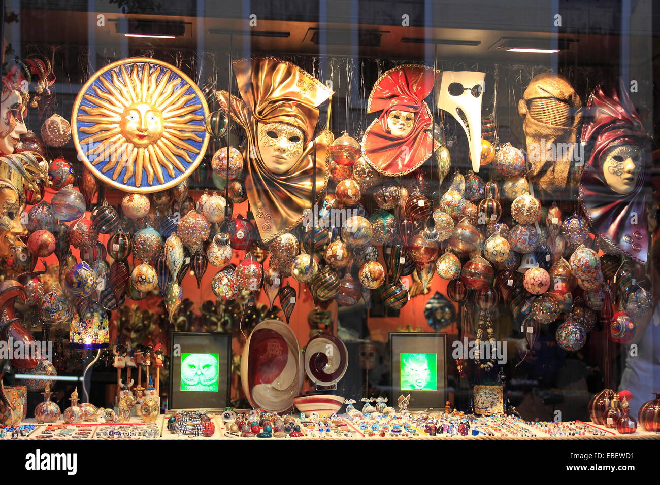 Italie Venise Cannaregio fenêtre boutique de souvenirs Banque D'Images