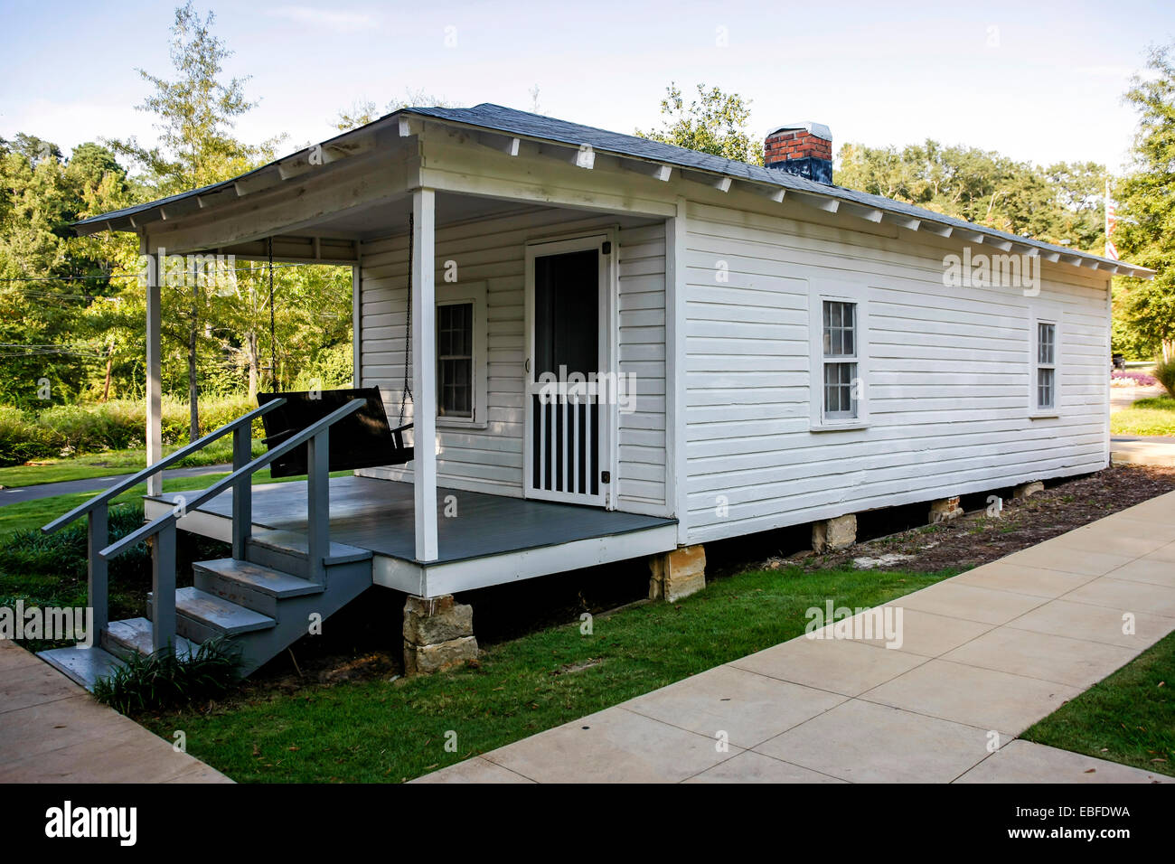 L'accueil qu'Elvis Presley est né en 1935, le 8 janvier. Construit par son père dans une banlieue de Tupelo Mississippi Banque D'Images