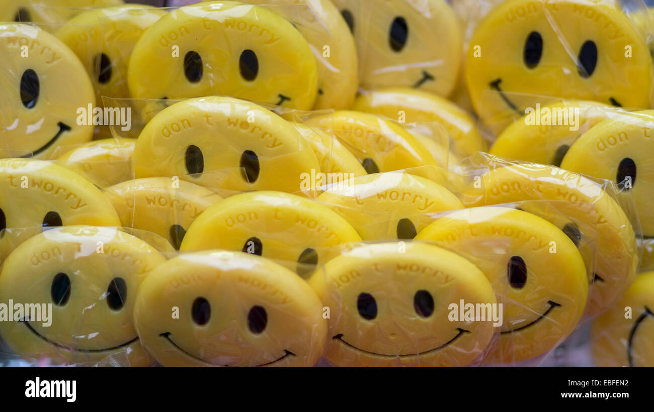 Sourire !Un plaisir !Ne vous inquiétez pas !smiling lollipops Banque D'Images