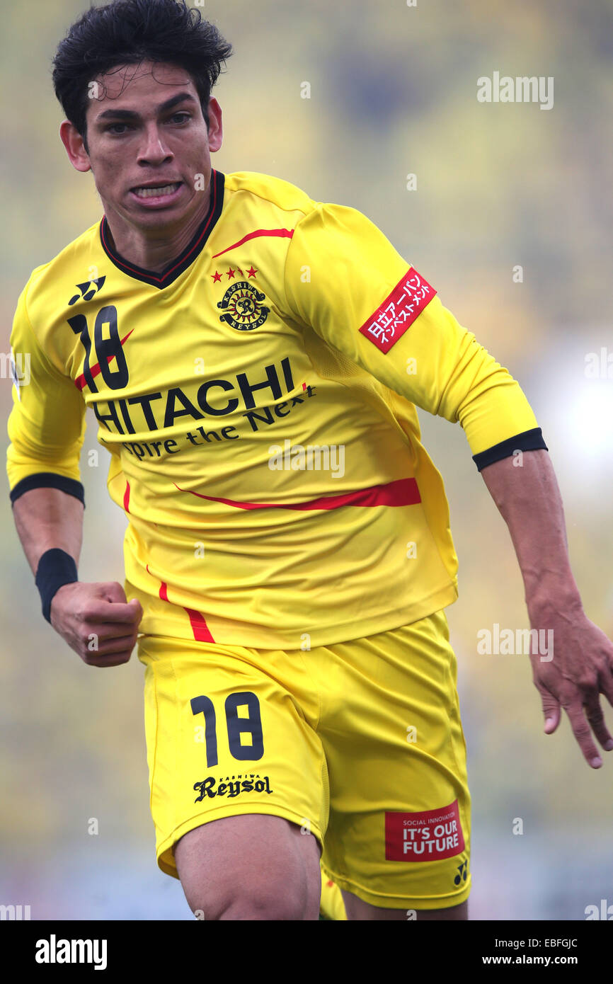 Dudu (Reysol), le 29 novembre 2014 - Football / Soccer : 2014 J.League Division 1, entre Kashiwa Reysol 3-1 Shimizu s-Pulse à Kashiwa Hitachi Stadium, Chiba, Japon. (Photo de Jun Tsukida/AFLO SPORT)[0003] Banque D'Images