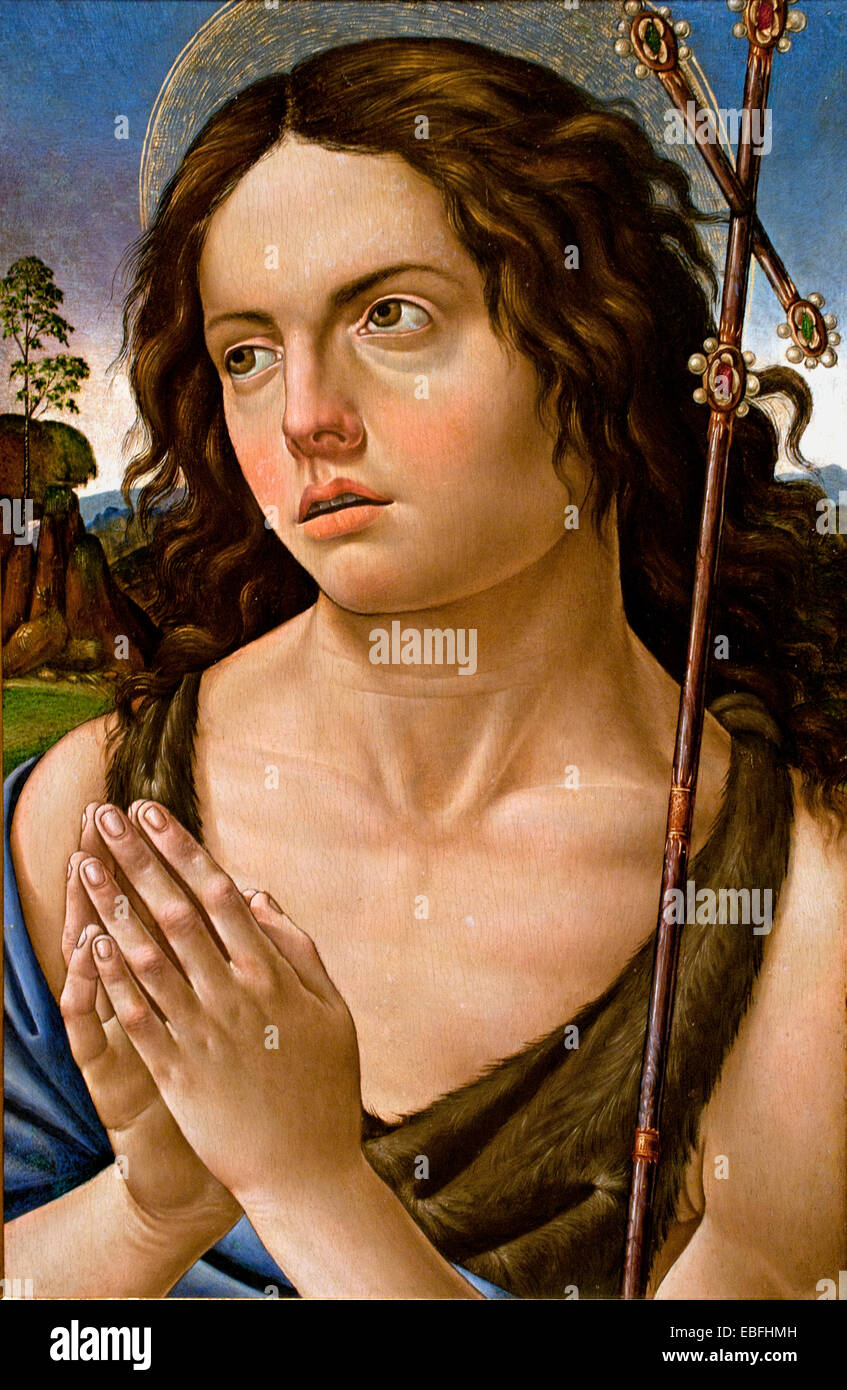 Saint Jean le Baptiste 1505 Raffaellino Del Garbo Florence Italie italien1470-1524 Banque D'Images