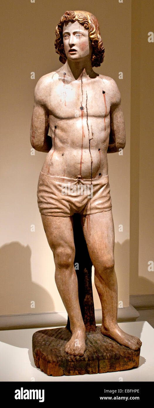 Saint Sébastien 1480 Andrea Righeggia 1421 Zuccaro Federico - Rome 1506 Art Baroque et de la Renaissance italienne de l'Italie Banque D'Images