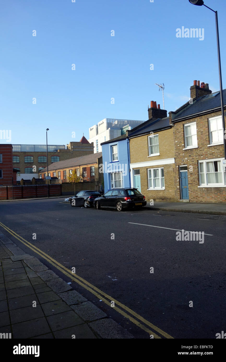 Certains des logements sociaux de la région de North Norland park Londres W11 avec son choix d'architecture abordable intéressant Banque D'Images