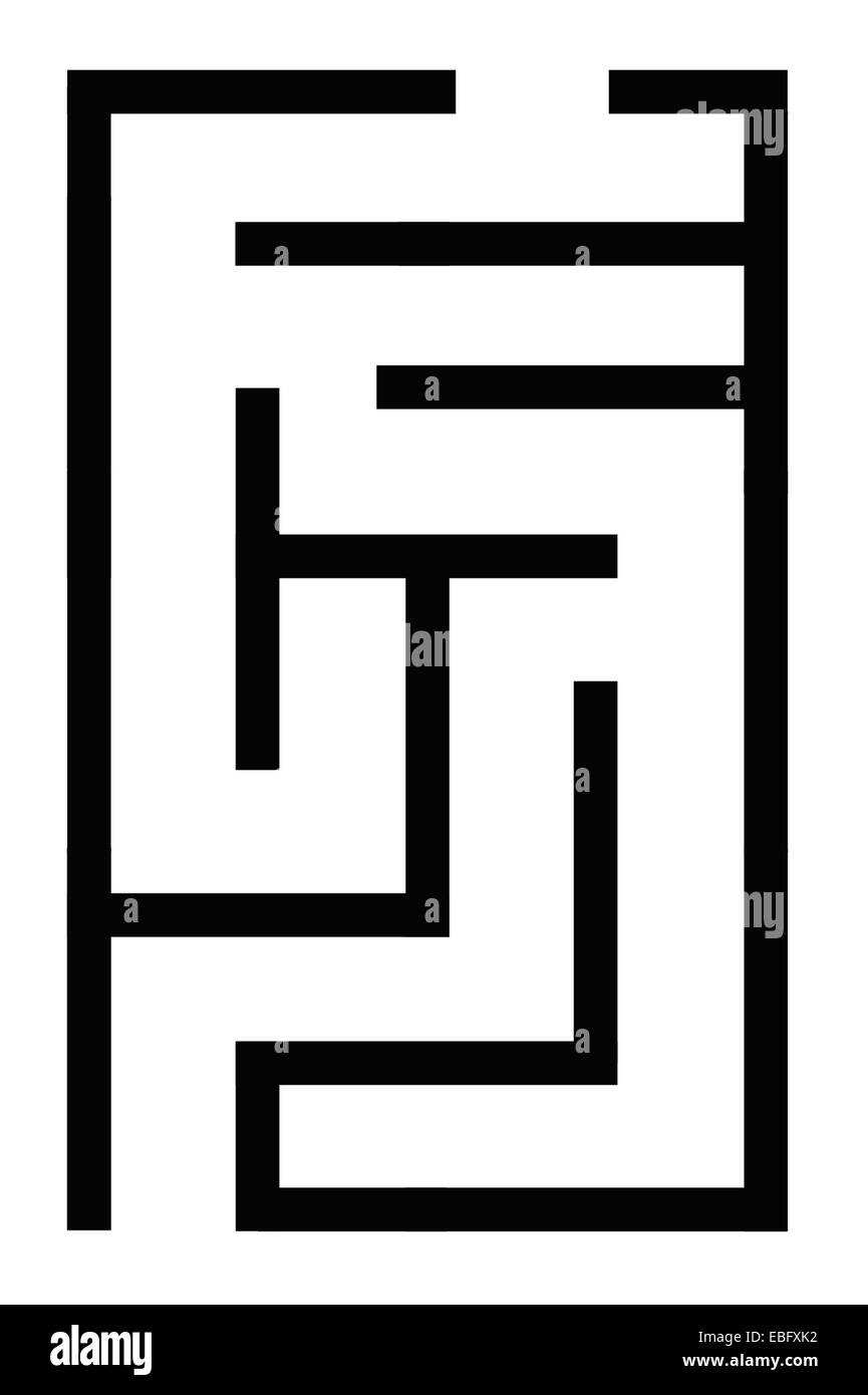 Un close up image abstraite d'un labyrinthe Banque D'Images