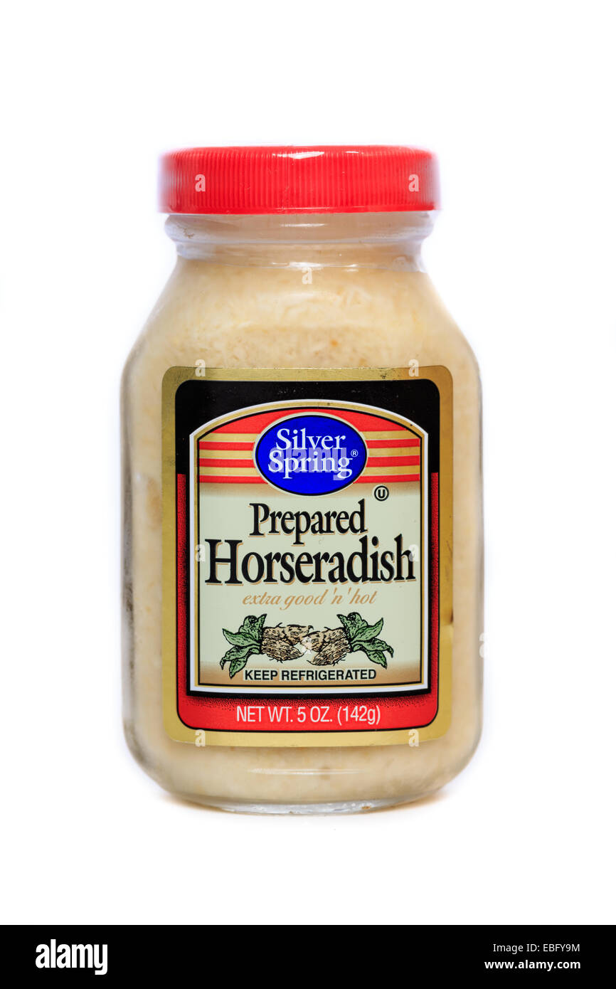 Pot de raifort préparé Silver Spring Banque D'Images