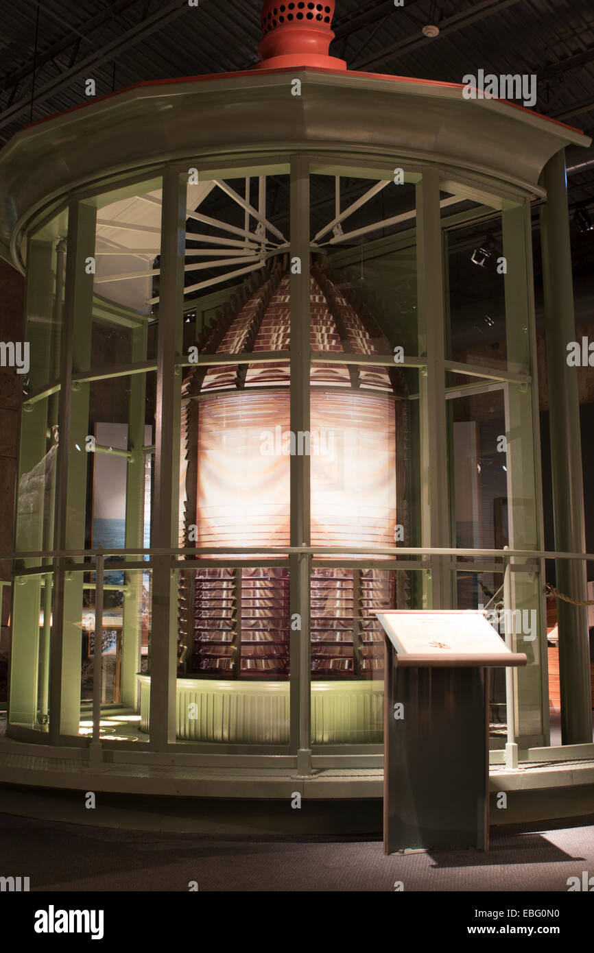Centre d'interprétation de Yaquina Head sur la côte de l'Oregon Banque D'Images