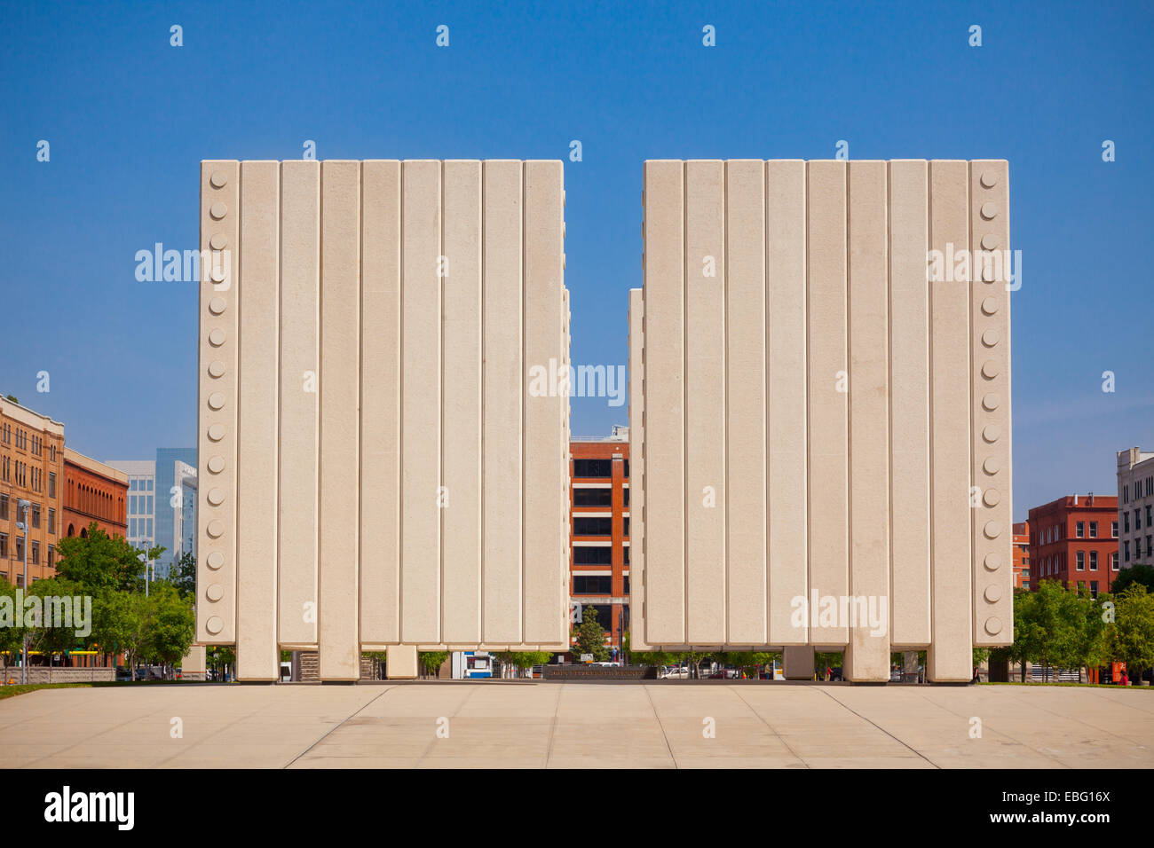 John Fitzgerald Kennedy Memorial. Dallas, Texas. Banque D'Images