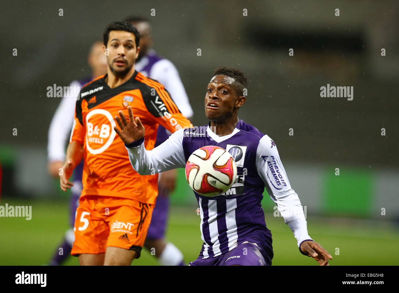 Jacques François Moubandje - 29.11.2014 - Toulouse/Lorient - 15eme journée de Ligue 1 Photo : Manuel Blondeau/Icon Sport Banque D'Images