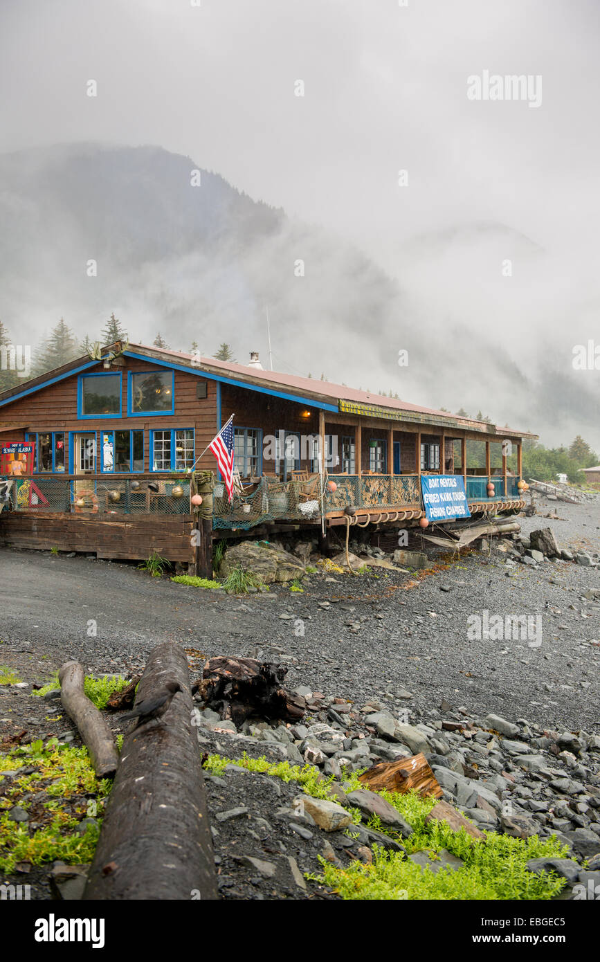 Location de bateau shop dans Seward, Alaska Banque D'Images