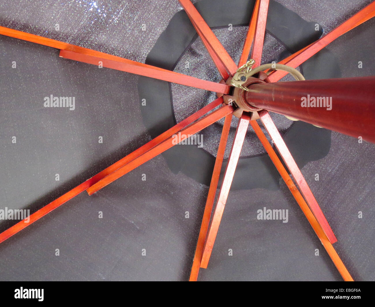 Parasol avec orange civières Banque D'Images