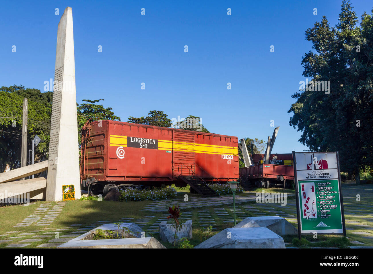 Cuba, Santa Clara, musée de la bataille Banque D'Images