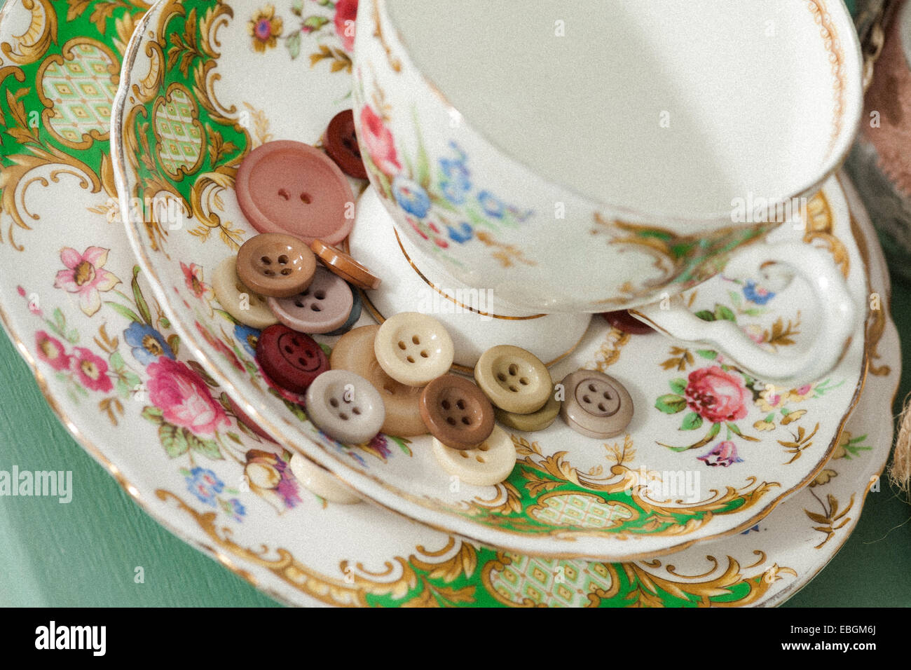 De superbes meubles anciens, avec des artefacts vintage Banque D'Images