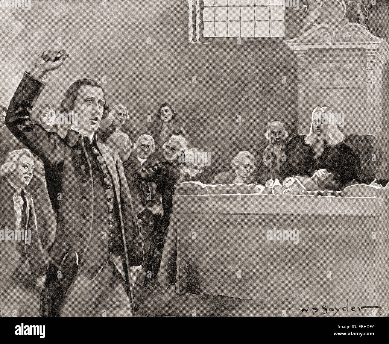 Donnez-moi la liberté, ou me donner la mort ! Pour bien attribué à Patrick Henry d'un discours qu'il a faite à la Convention de 1775 en Virginie Banque D'Images