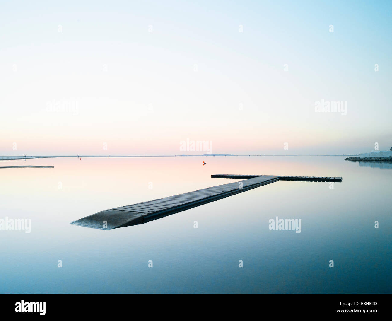 Ponton flottant, West Kirby, Angleterre Banque D'Images