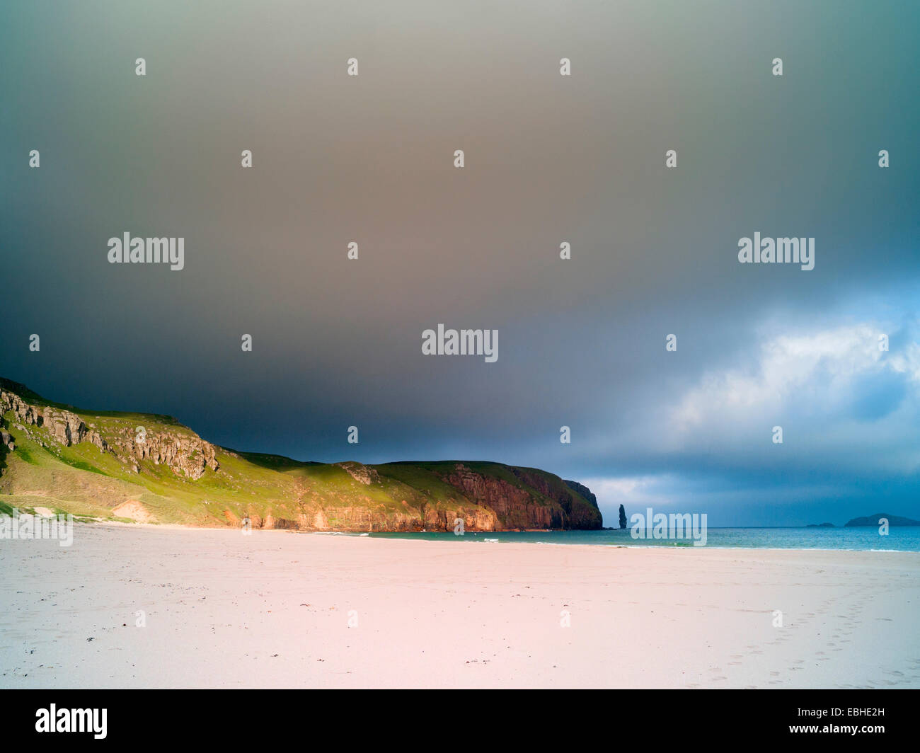 Remote Sandwood Bay, Cape Wrath, North West Highlands d'Ecosse Banque D'Images