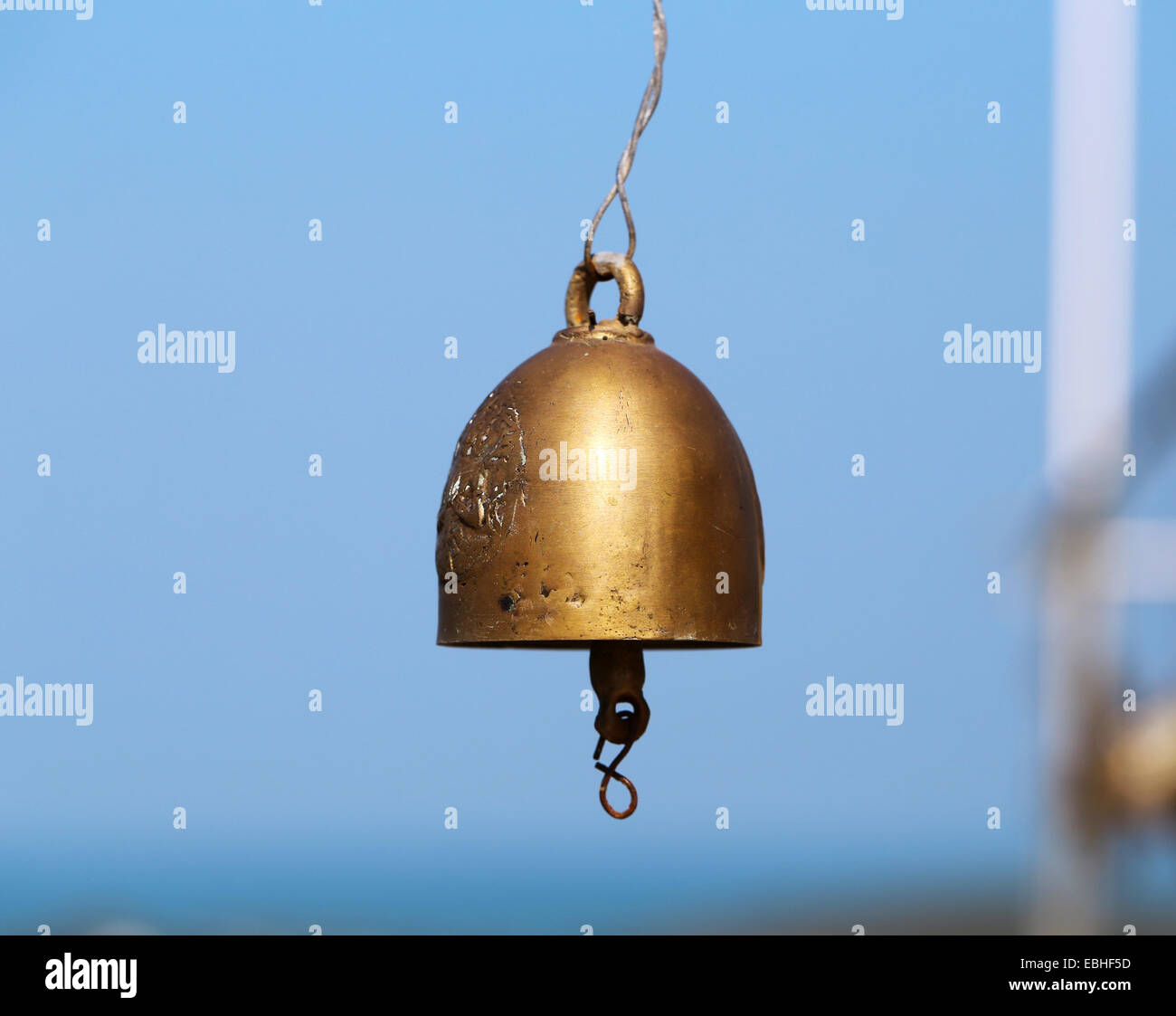 Bell dans un temple bouddhiste en Thaïlande photographié sur Koh Samui Banque D'Images