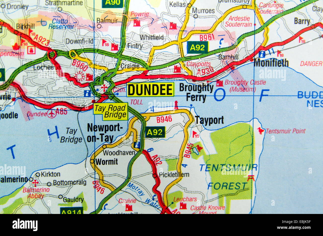 Route de Dundee, Ecosse Photo Stock Alamy