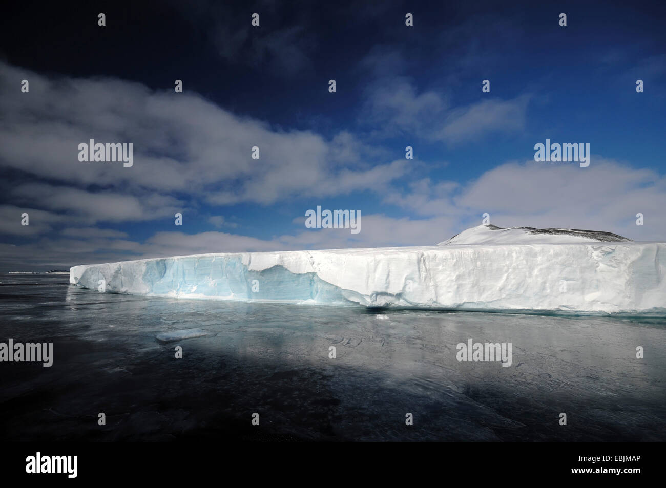 Bord de l'iceshelf désintégré dans la région de Larsen, l'Antarctique, une péninsule antarctique Banque D'Images
