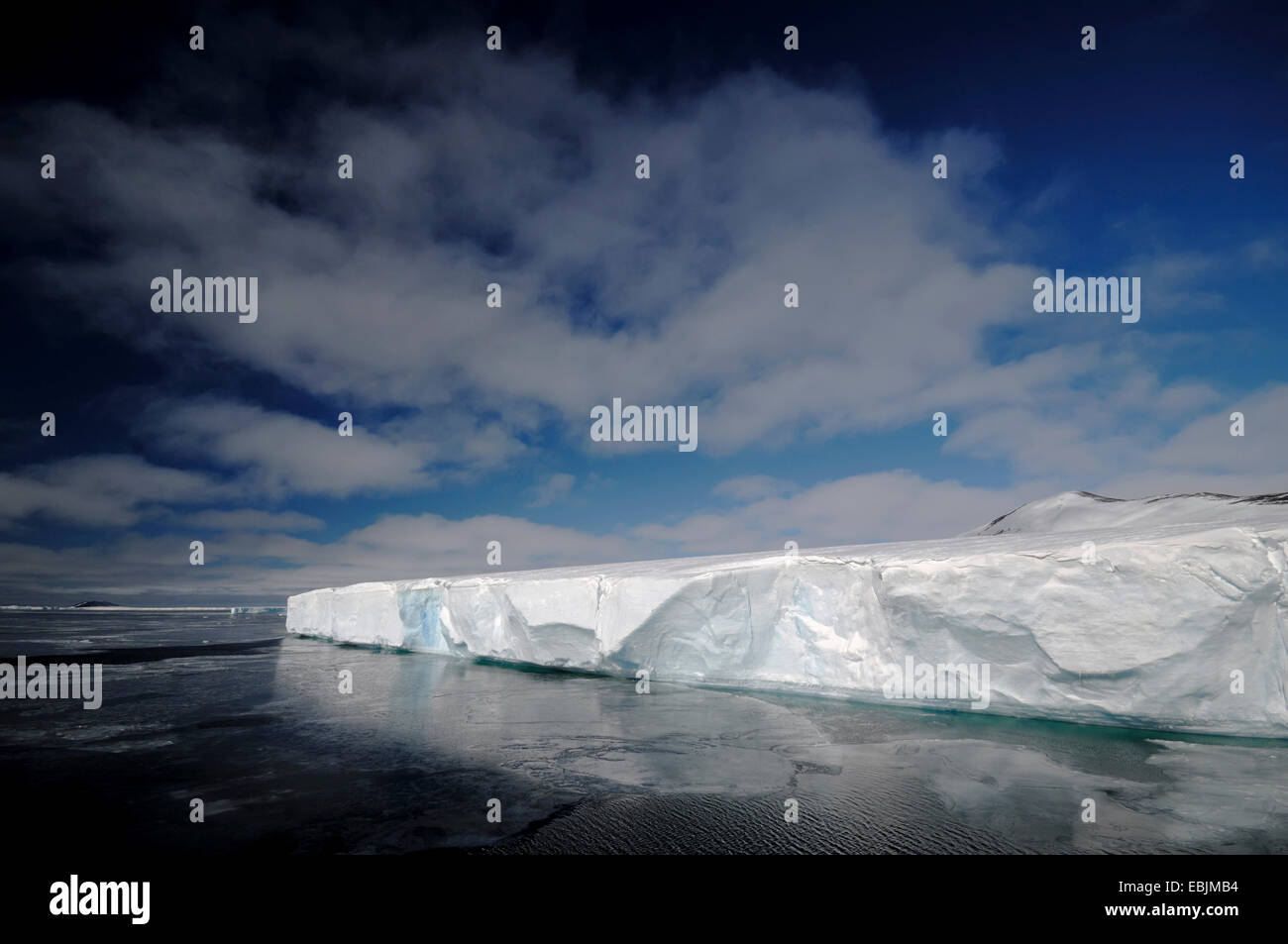 Bord de l'iceshelf désintégré dans la région de Larsen, l'Antarctique, une péninsule antarctique Banque D'Images