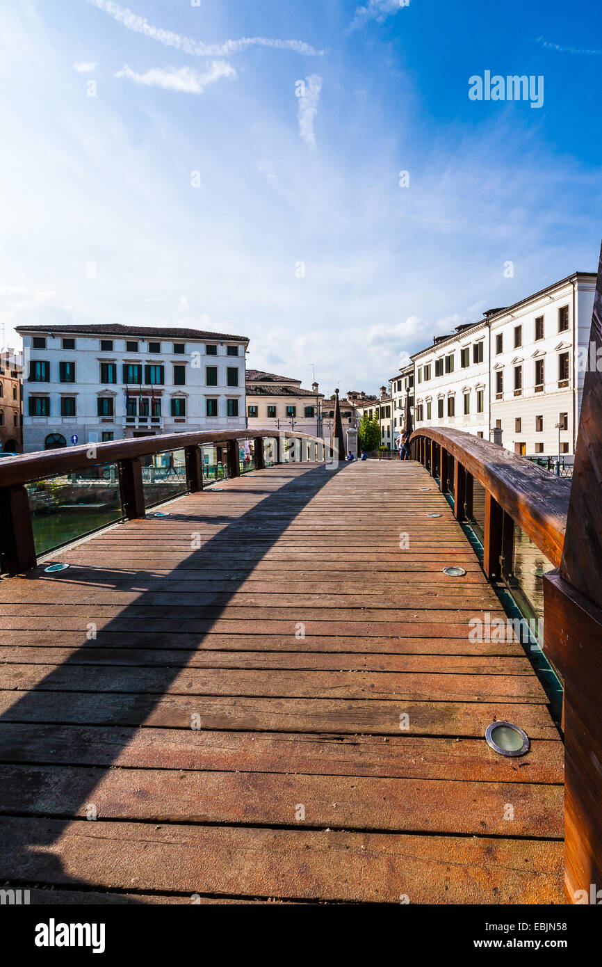Trévise / Ponte delle Università Banque D'Images