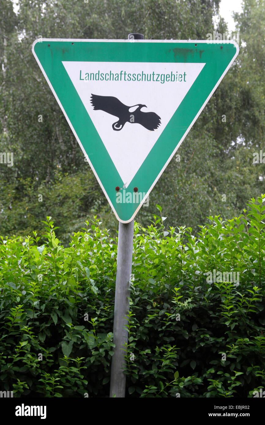 Conservation du signe, l'Allemagne, Nordrhein Westfalen, Ruhr, Essen Banque D'Images Conservation du signe, l'Allemagne, Nordrhein Westfalen, Ruhr, Essen Banque D'Images