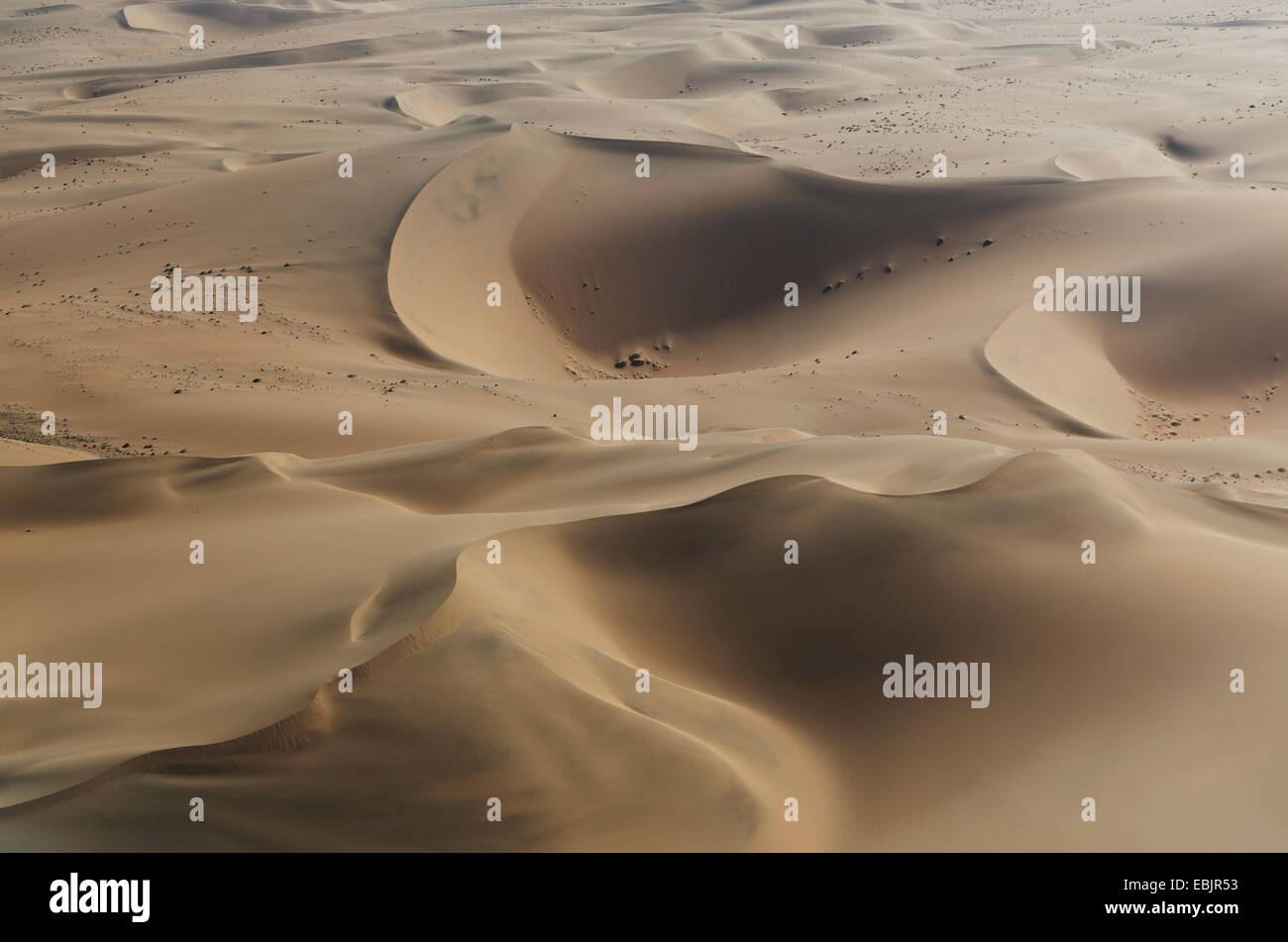 Vue aérienne de dunes, le désert de Namib, Namibie Banque D'Images