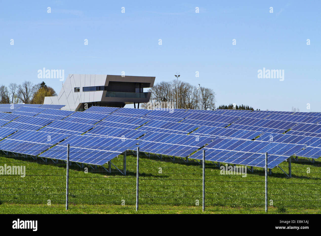 Centrale solaire, l'Autriche, Eberstalzell Banque D'Images