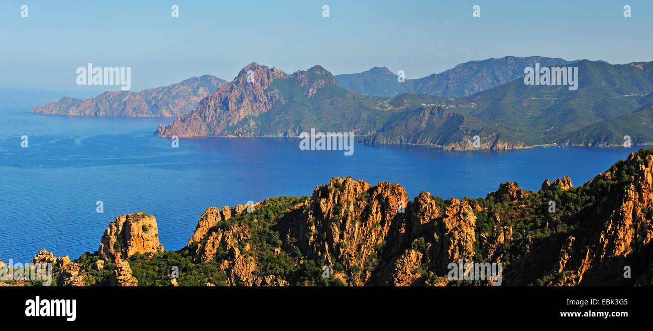 Les yeu et Porto bay, France, Corse Banque D'Images