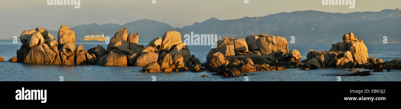 Les roches du littoral, France, Corse, Ajaccio, l'Isolella Banque D'Images