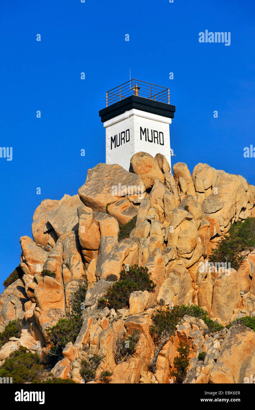 Light House de Capo di Muro, France, Corse, Ajaccio Banque D'Images